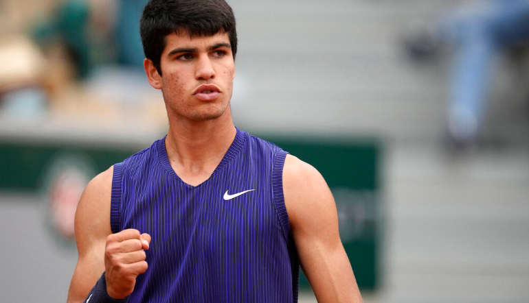 Carlos Alcaraz en Roland Garros 2021